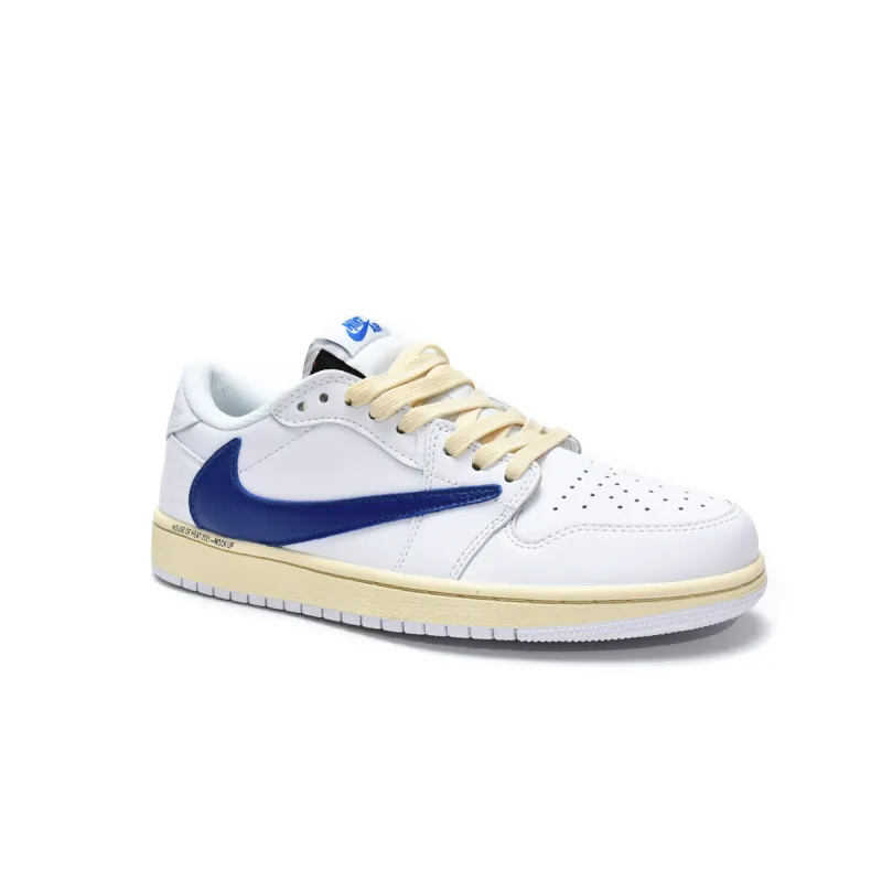 Travis Scott x Air Jordan 1 Low White Blue DH68369-186