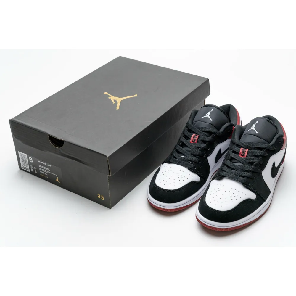 Air Jordan 1 Low Black Toe 553558-116