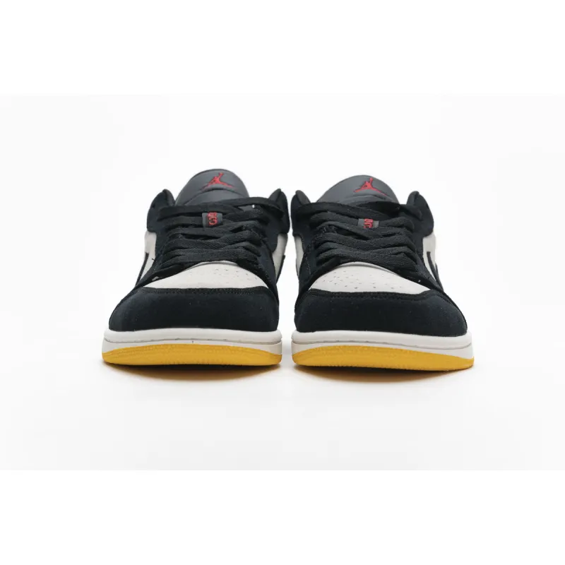 Air Jordan 1 Low Sail University Gold Black 553558-127