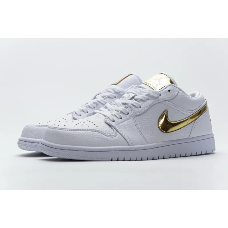 Air Jordan 1 Low White Metallic Gold (W) CZ4776-100