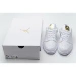 Air Jordan 1 Low White Metallic Gold (W) CZ4776-100