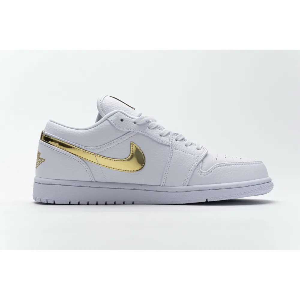 Air Jordan 1 Low White Metallic Gold (W) CZ4776-100