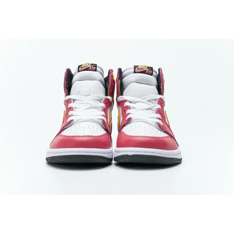  Air Jordan 1 High OG Light Fusion Red 555088-603 