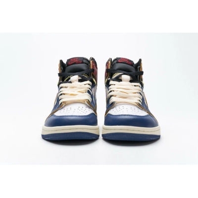 Air Jordan 1 Retro High Union Los Angeles Blue Toe BV1300-146 02
