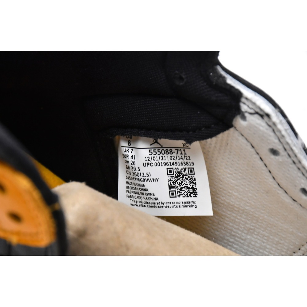 Air Jordan 1 High OG Yellow Toe  555088-711 