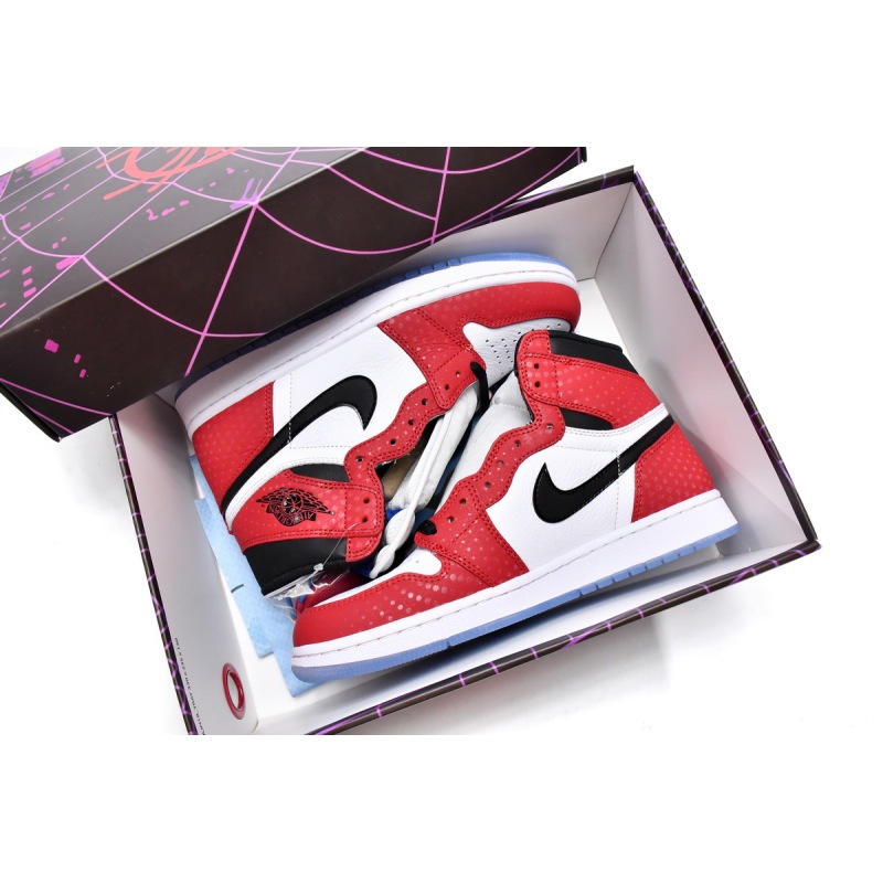 Air Jordan 1 Retro High Spider-Man Origin Story 555088-602