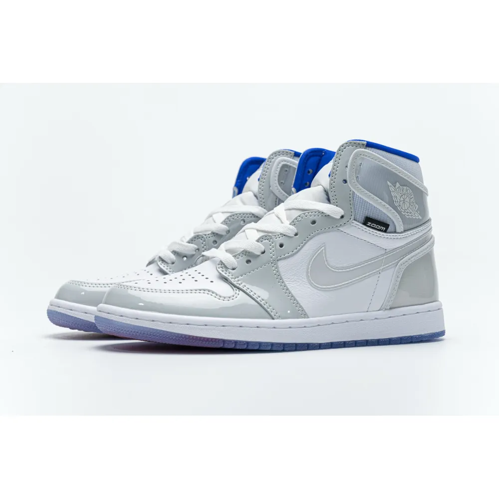 Air Jordan 1 Retro High Zoom White Racer Blue CK6637-104