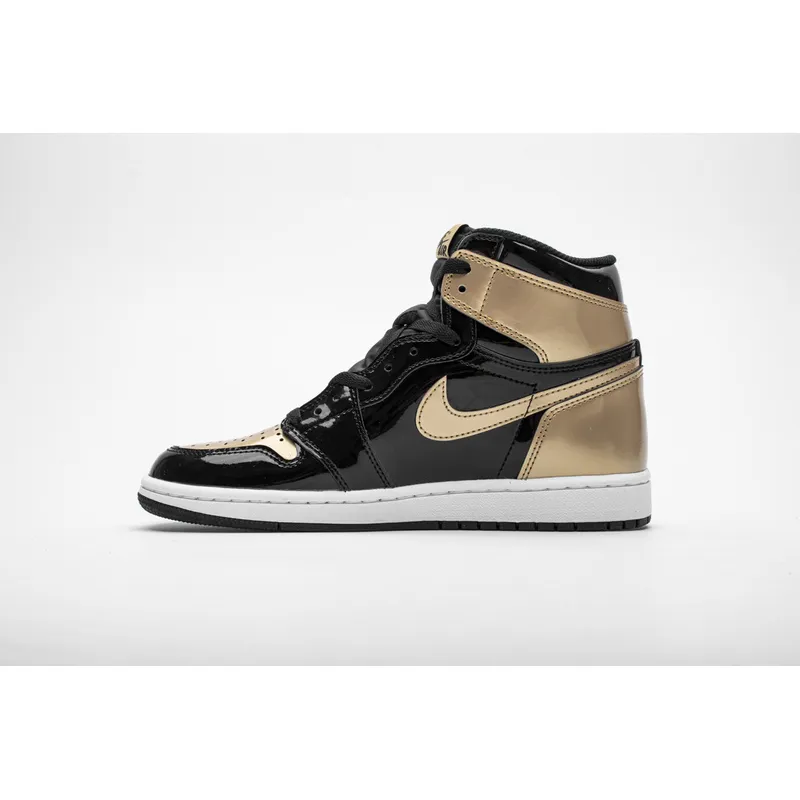 Air Jordan 1 Retro High NRG Patent Gold Toe 861428-007