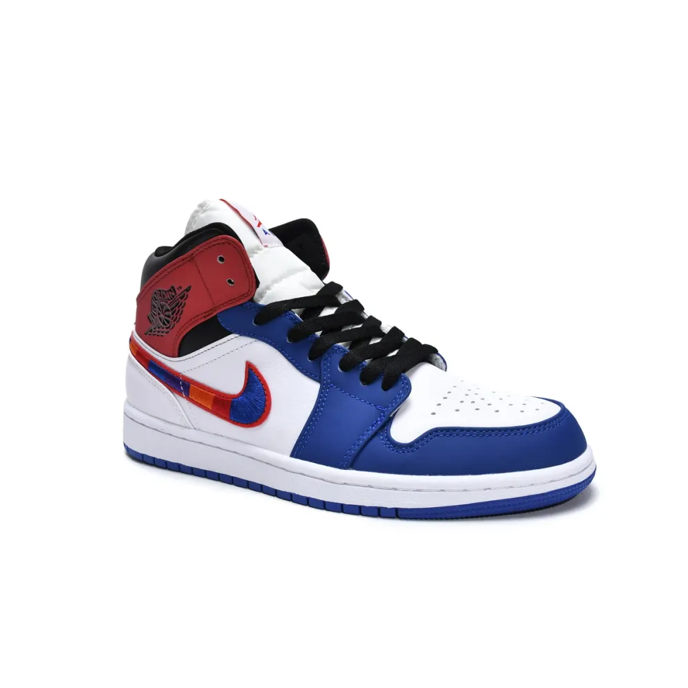 Air Jordan 1 Mid Multi-Color Swoosh 852542-146