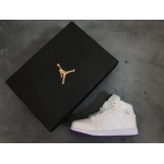 Air Jordan 1 Mid SE White Fuchsia Blast 555112-100