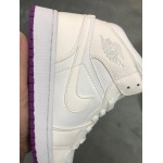 Air Jordan 1 Mid SE White Fuchsia Blast 555112-100
