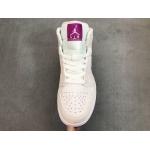 Air Jordan 1 Mid SE White Fuchsia Blast 555112-100