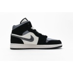 Air Jordan 1 Mid Satin Grey Toe 852542-011