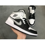  Air Jordan 1 Mid White Shadow 554724-073