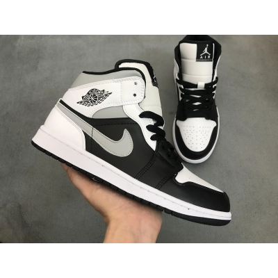  Air Jordan 1 Mid White Shadow 554724-073 02