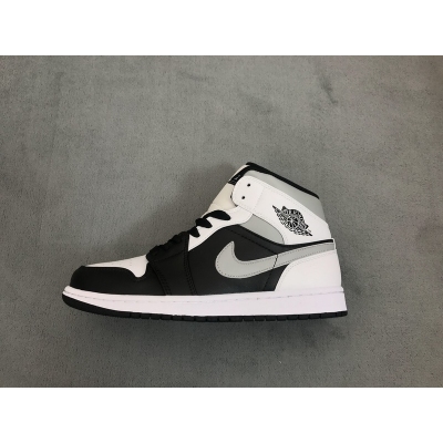  Air Jordan 1 Mid White Shadow 554724-073