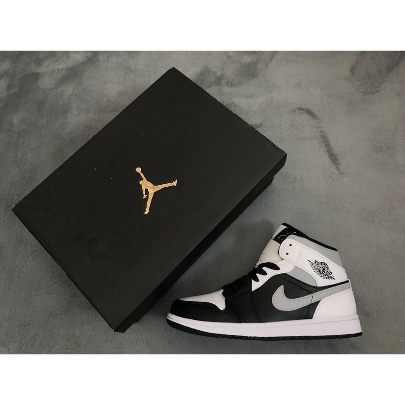  Air Jordan 1 Mid White Shadow 554724-073