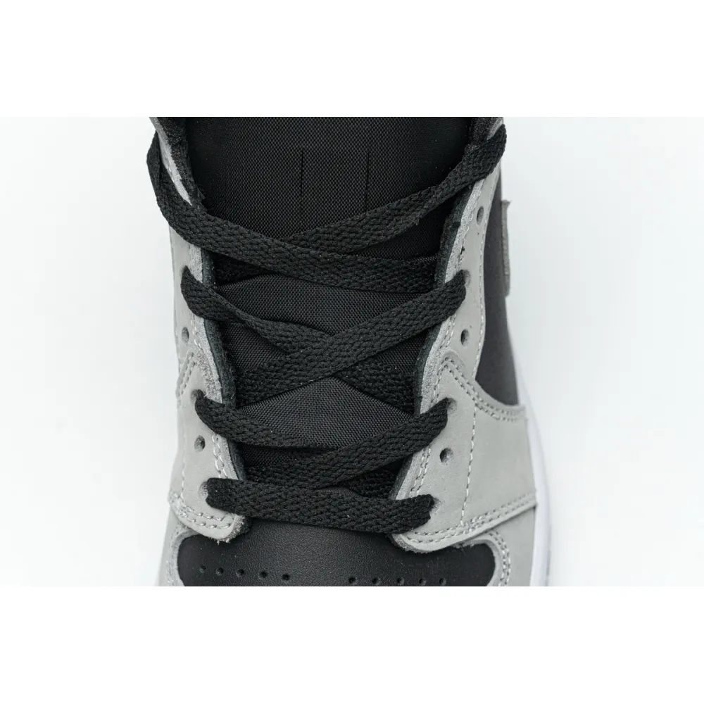  Air Jordan 1 Shadow 2.0 Black Light Smoke Grey 555088-035