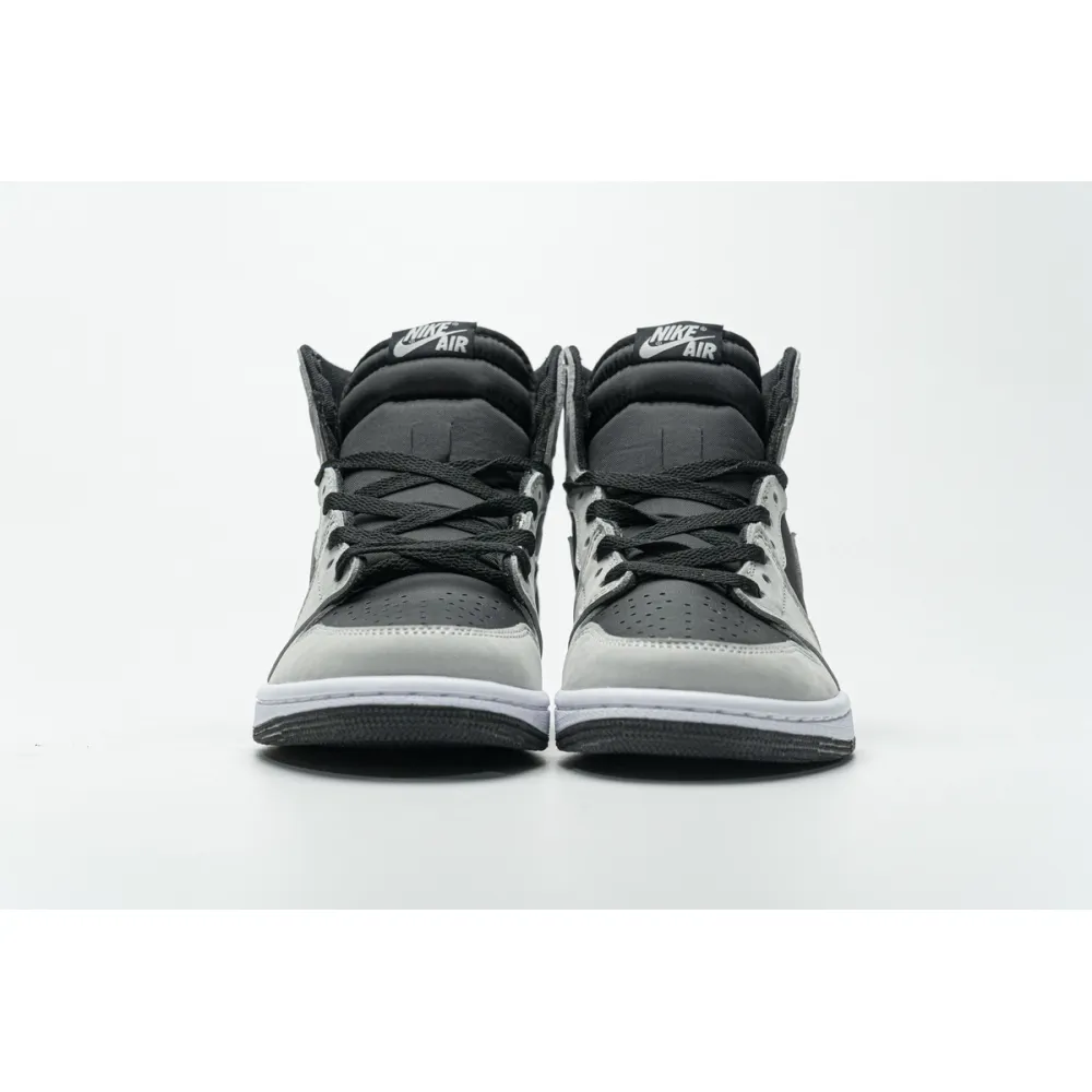  Air Jordan 1 Shadow 2.0 Black Light Smoke Grey 555088-035