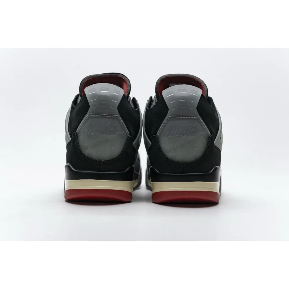 OFF White x Air Jordan 4 Retro Bred  CV9388-001