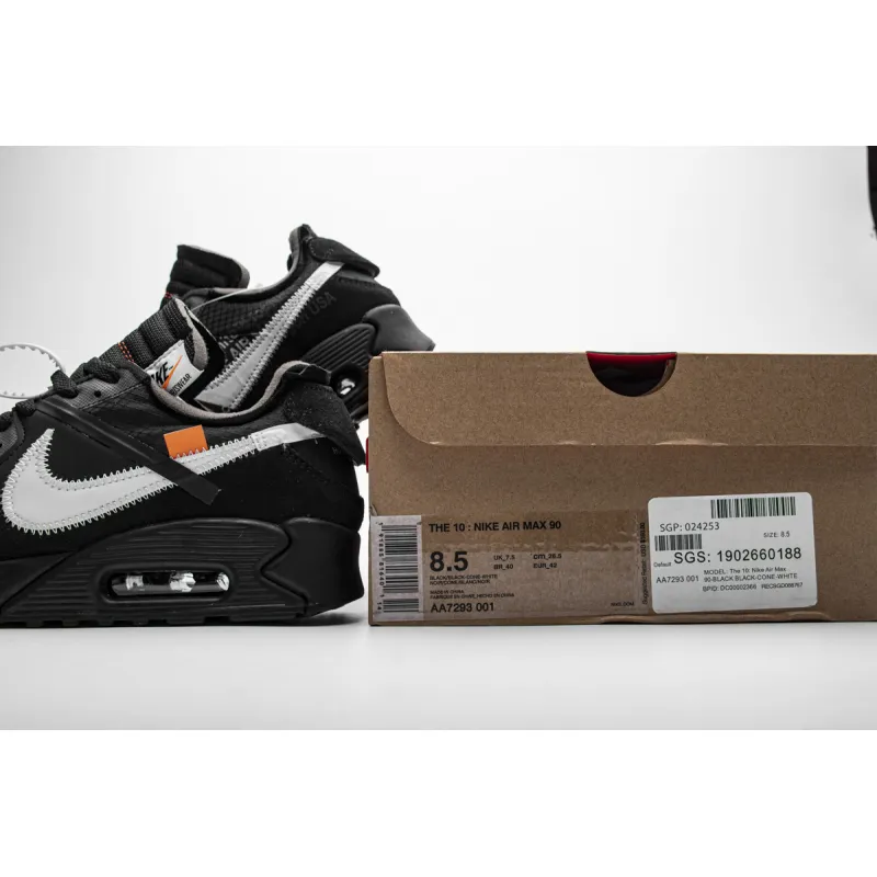 Off-White x Nike Air Max 90 “All Black” AA7293-001