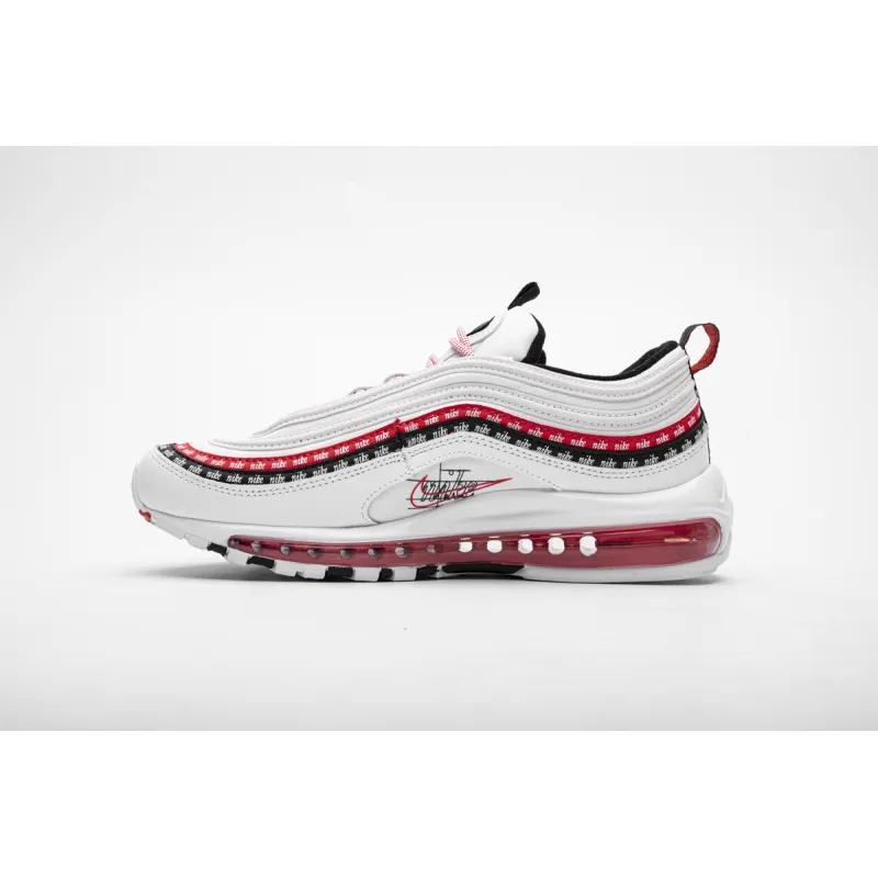 Nike Air Max 97 Sketch Logo White Black Red CK9397-100