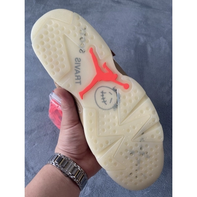 Replica Travis Scott x Air Jordan 6 British Khaki DH0690-200 02