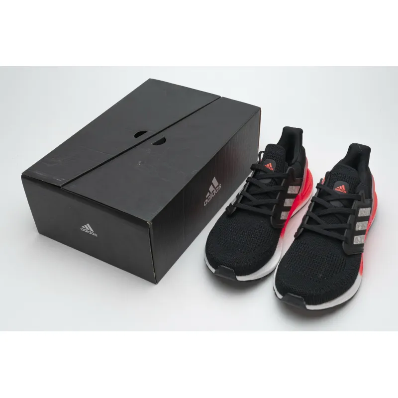  Adidas Ultra Boost 20 Core Black Signal Coral EG0756