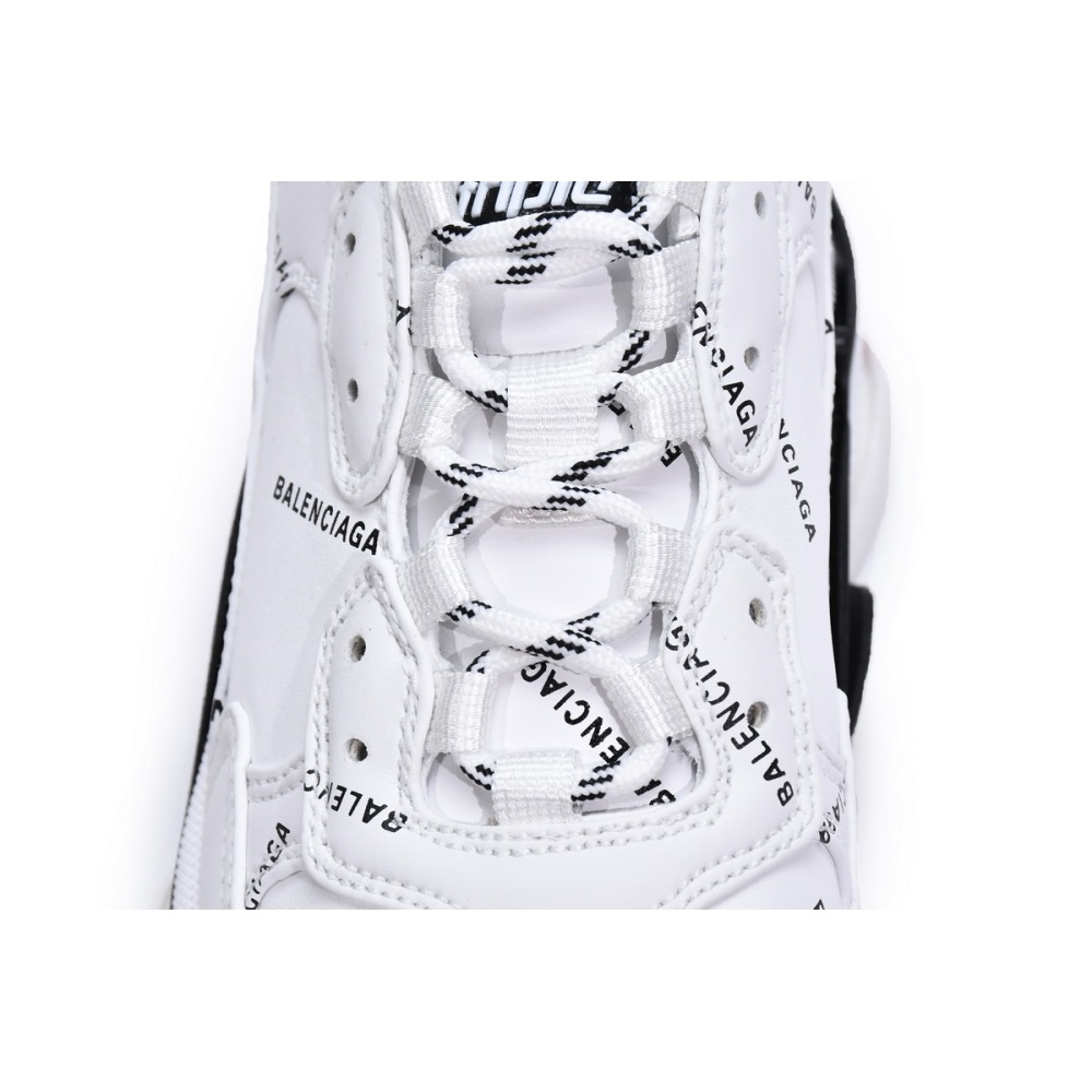  Balenciaga Triple S Letter White Rose Red 524039 W2FA4 9155