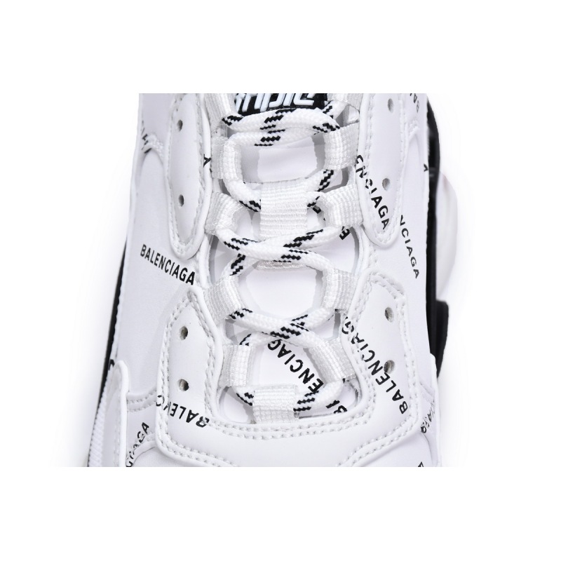  Balenciaga Triple S Letter White Rose Red 524039 W2FA4 9155