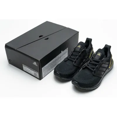 Adidas Ultra Boost 20 Core Black Gold Metallic EG0754 02