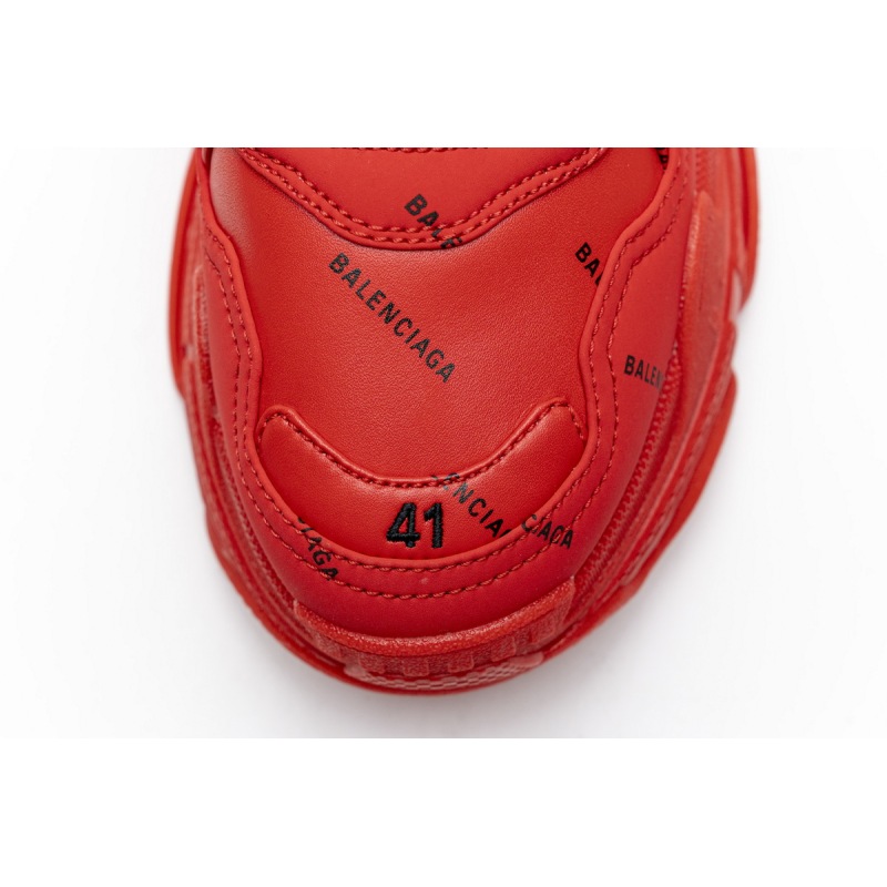 Balenciaga Triple S Letter Bright Red  524039 W2FA1 7632 