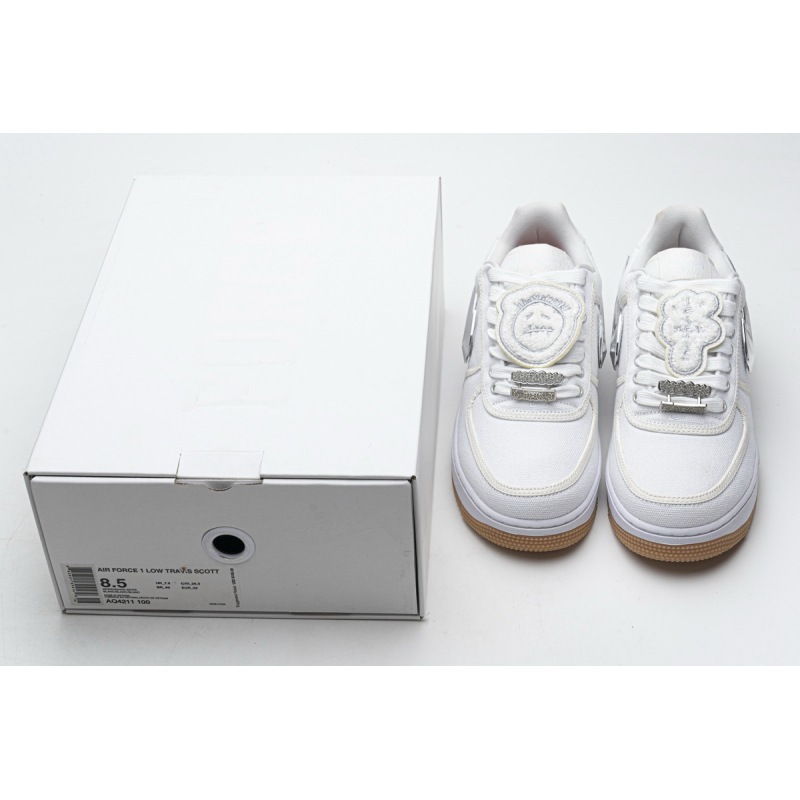 Travis Scott x Nike Air Force 1“White” AQ4211-100