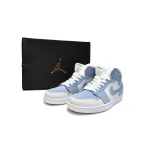  Air Jordan 1 Mid Mixed Textures Blue DA4666-100