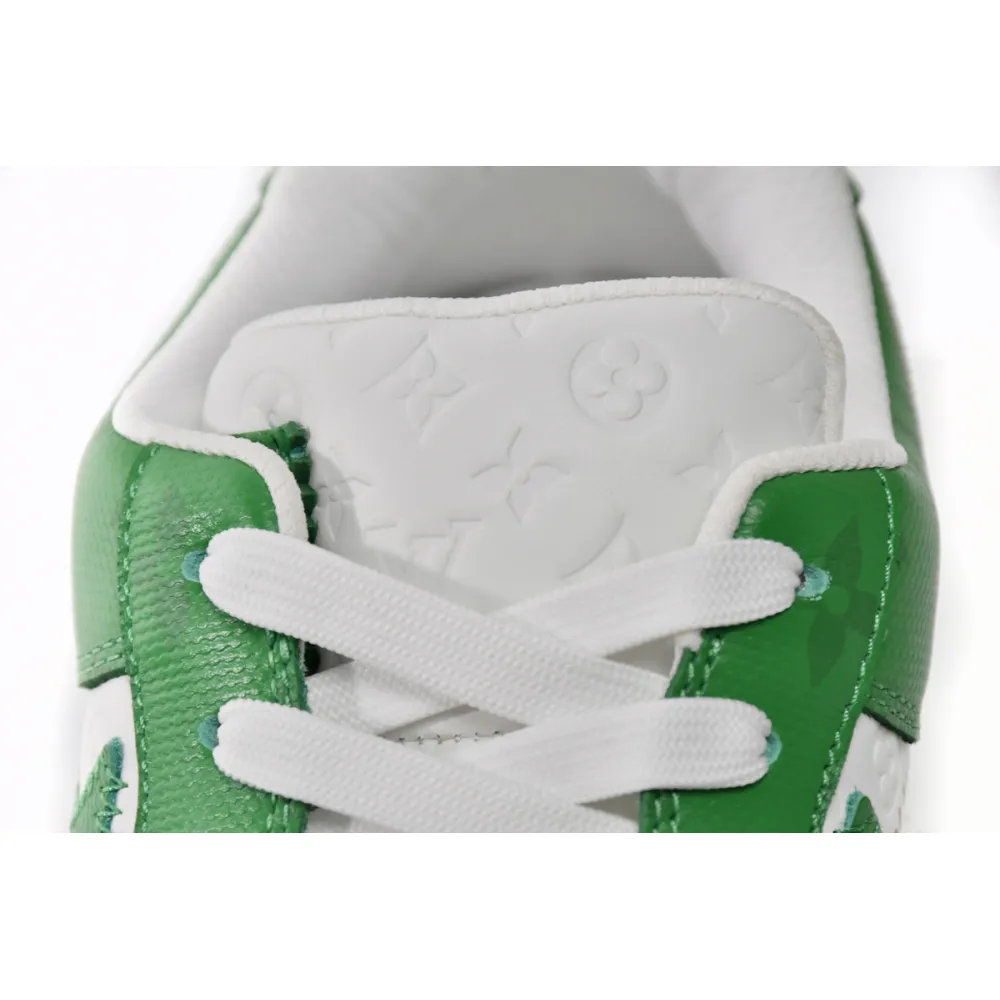 Louis Vuitton x Nike Air Force 1 White Green  7108-6