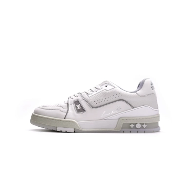 Louis Vuitton Trainer White Litchi Pattern  FD0221 01