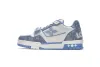 Louis Vuitton Trainer Blue Cloth Surface  GO0232