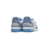 Louis Vuitton Trainer Blue Cloth Surface  GO0232