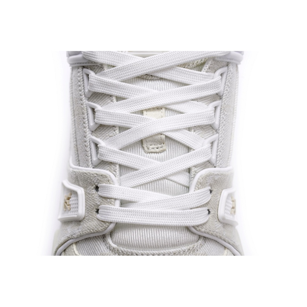 Louis Vuitton Trainer White Denim  MS0241