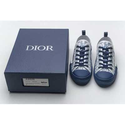 Dior B23 HT Oblique Transparency LOW T00962H565 White Blue 02