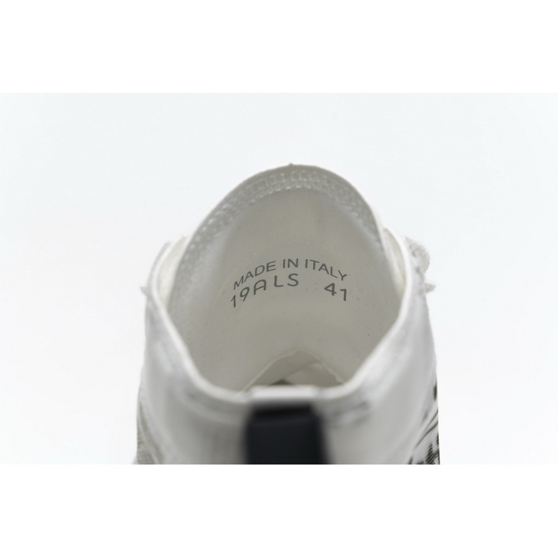 Dior B23 Oblique Transparency High H565 White Black