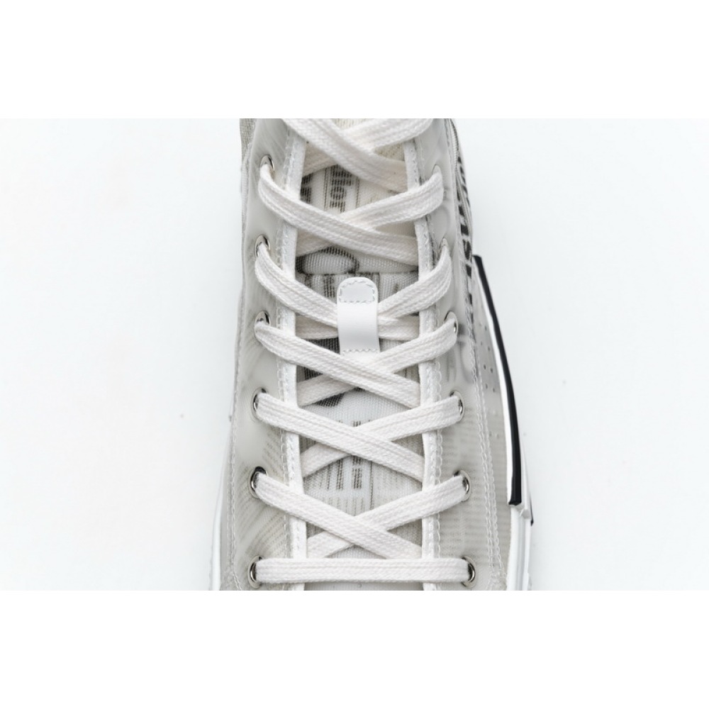 Dior B23 Oblique Transparency High H565 White Black
