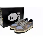 Bape Sk8 Sta Low Make old Khaki Blue 1120-291-019(BapeSta)