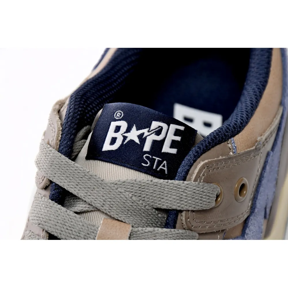 Bape Sk8 Sta Low Make old Khaki Blue 1120-291-019(BapeSta)