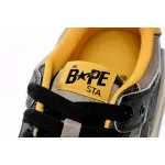 Bape Sk8 Sta Low Make old Black and Yellow 1120-291-021(BapeSta)