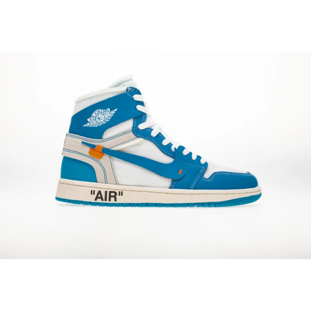 Off White x  Air Jordan 1 High  “UNC” AQ0818-148 （TOP quality）