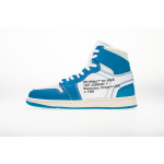 Off White x  Air Jordan 1 High  “UNC” AQ0818-148 （TOP quality）