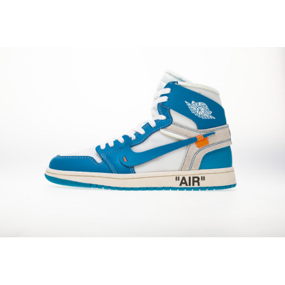 Off White x  Air Jordan 1 High  “UNC” AQ0818-148 （TOP quality）