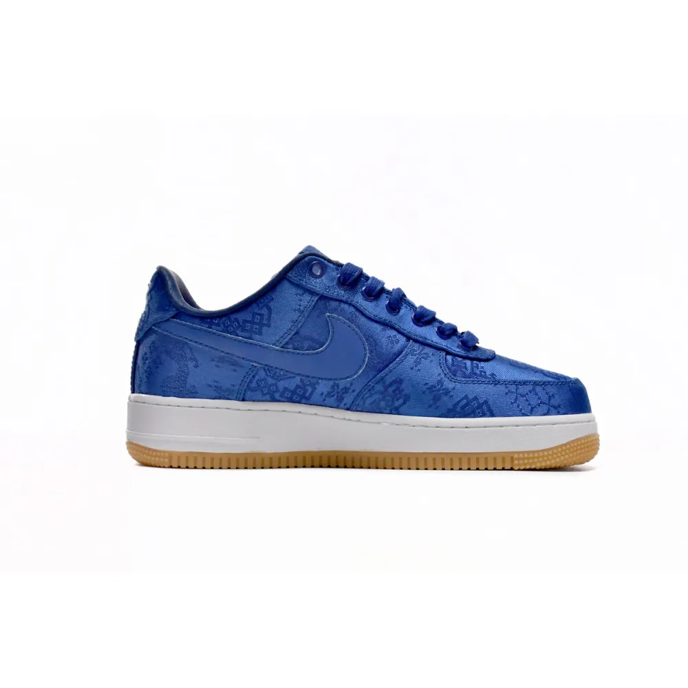 CLOT x Nike Air Force 1 Low Premium Blue Silk CJ5290-400 