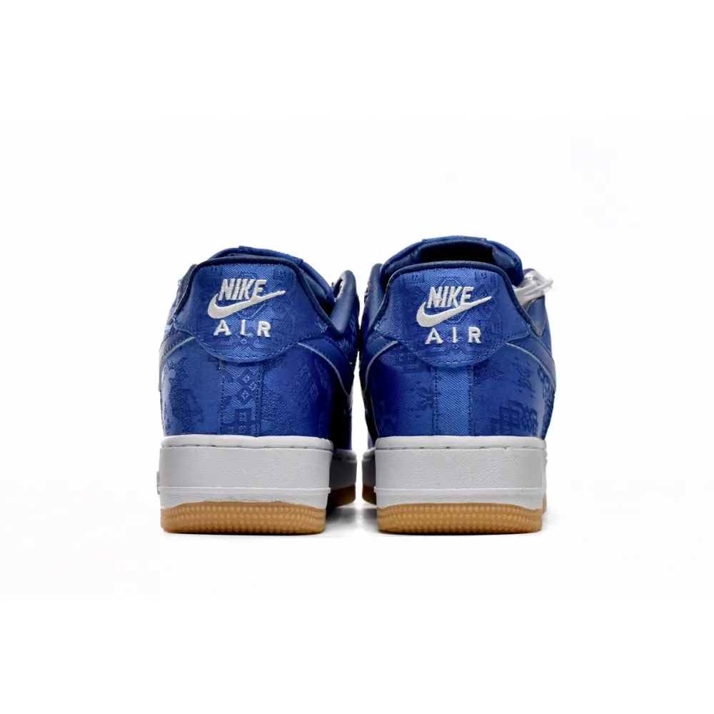 CLOT x Nike Air Force 1 Low Premium Blue Silk CJ5290-400 